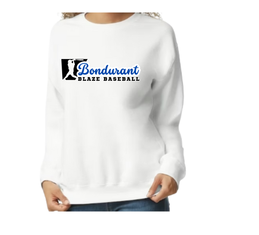 Bondurant Blaze Logo 2 Crewneck Youth-XL