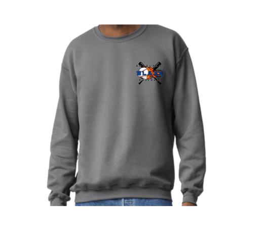 Bondurant Blaze Logo 1, Pocket Crewneck Youth-XL