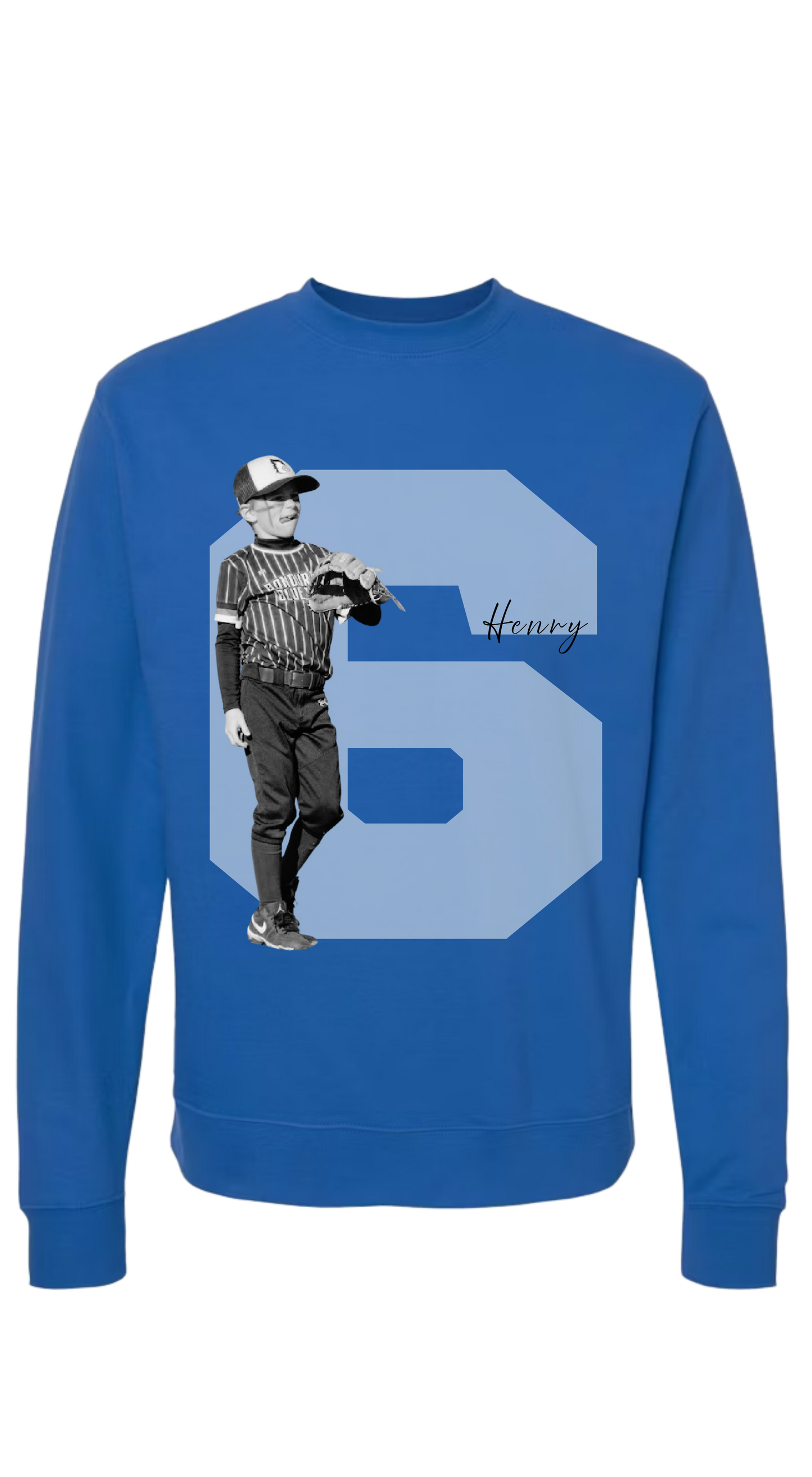 Sweatshirt Sports Picture with Number