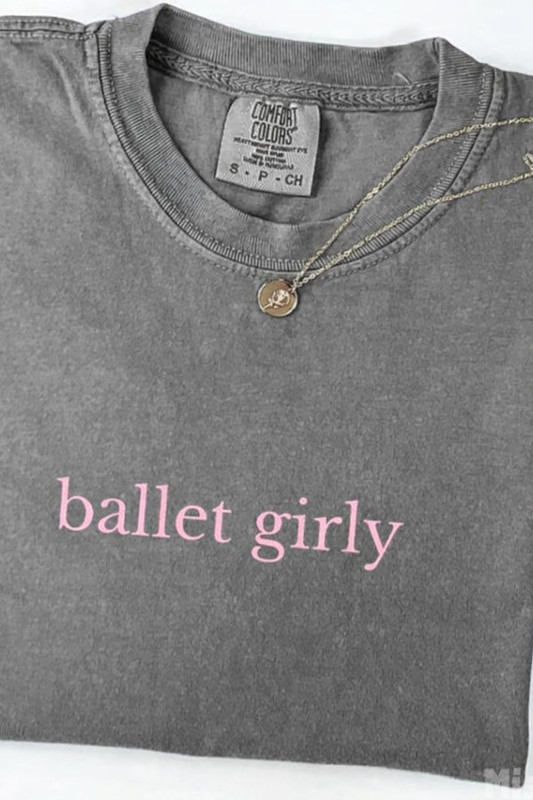 Finley's Collection: Comfort Colors Pepper Grey Ballet Girly.