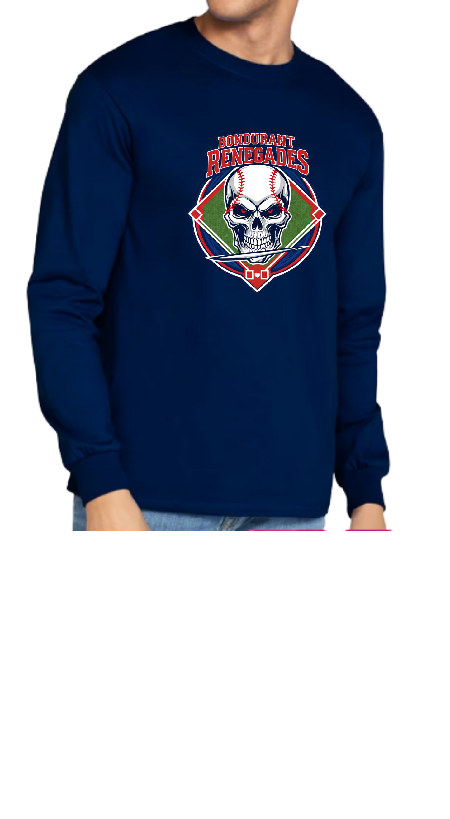 Bondurant Renegades - Logo Comfort Colors Crewneck (Youth-XL)